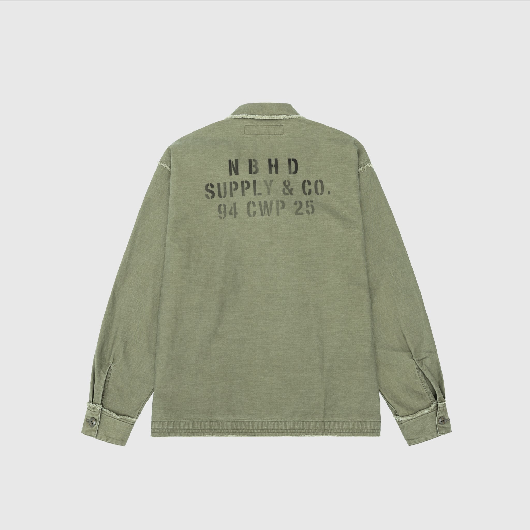 NEIGHBORHOOD UNTRIMMED ZIP SHIRT | REVERSIBLE