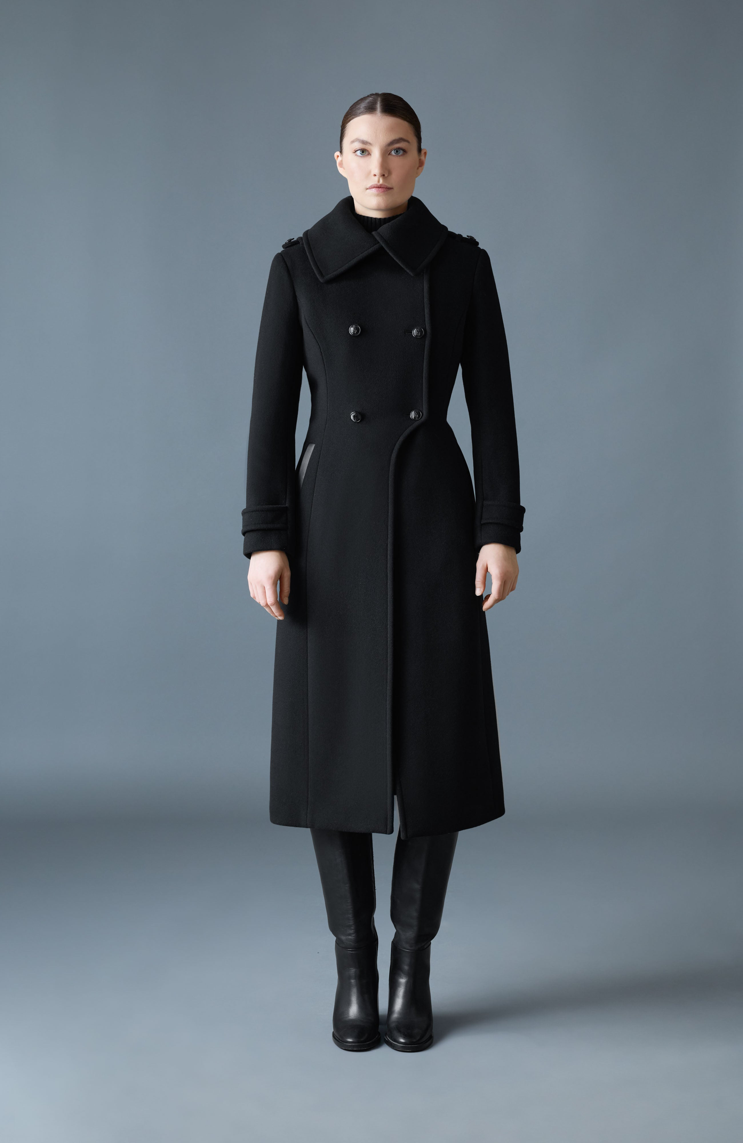 ELODIE-R double face wool tailored coat - 2
