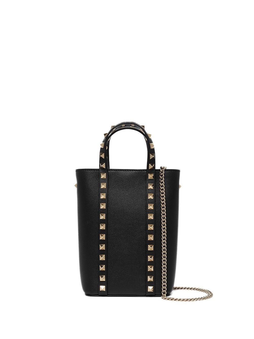 chain-strap Rockstud tote bag - 1