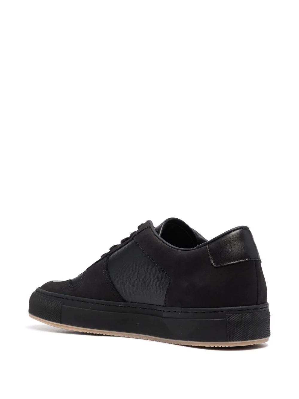 panelled lace-up sneakers - 3