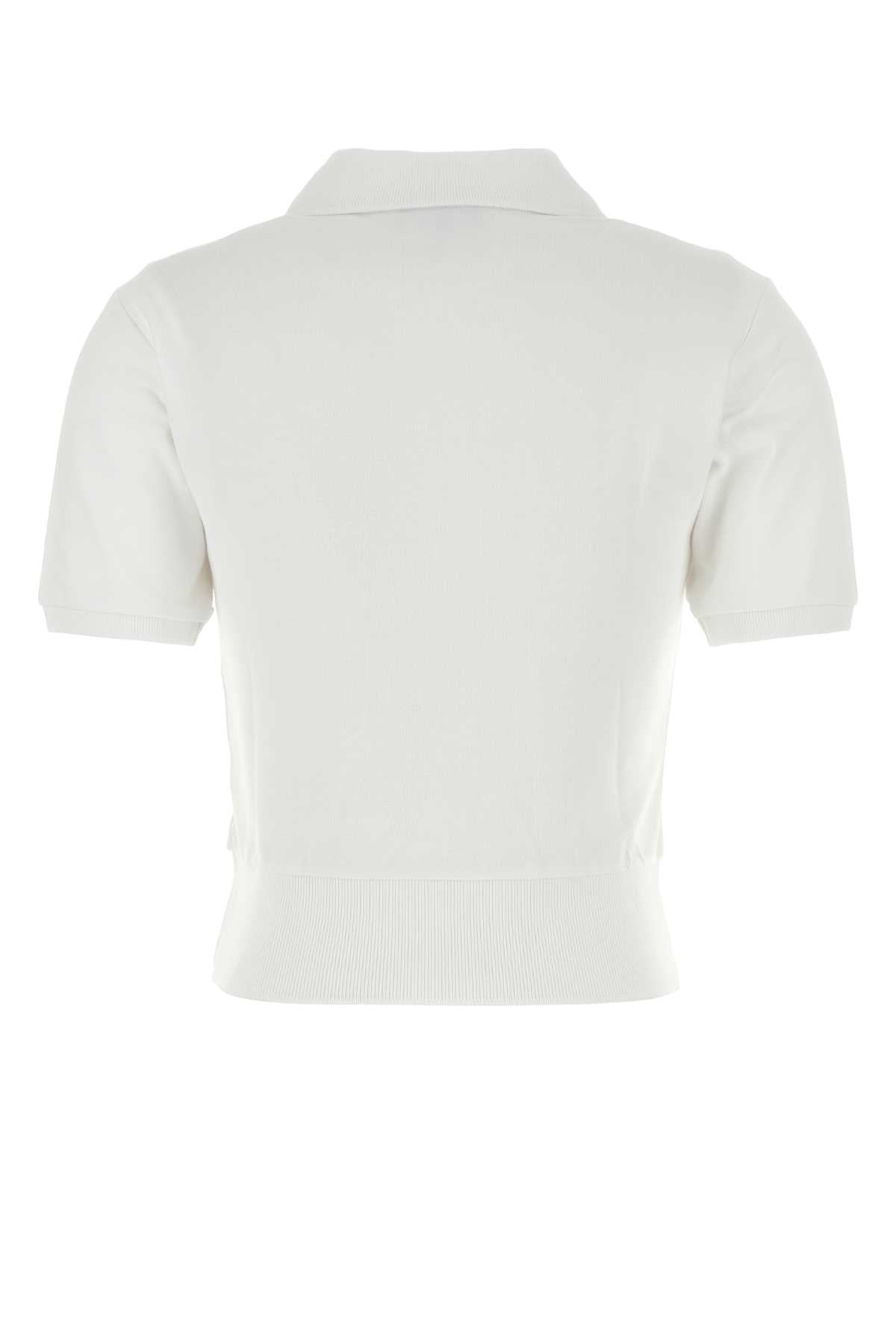 A.P.C. Women White Piquet Oceane Polo Shirt - 2