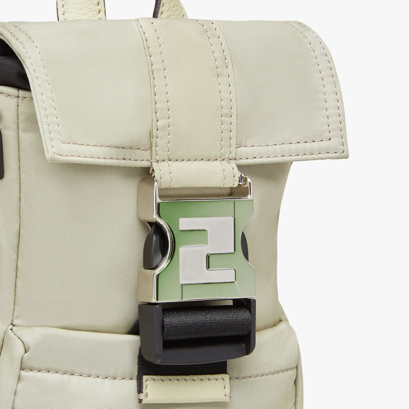 Light green nylon backpack 4