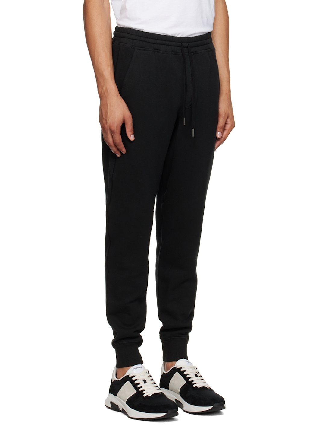 Black Garment-Dyed Sweatpants - 2