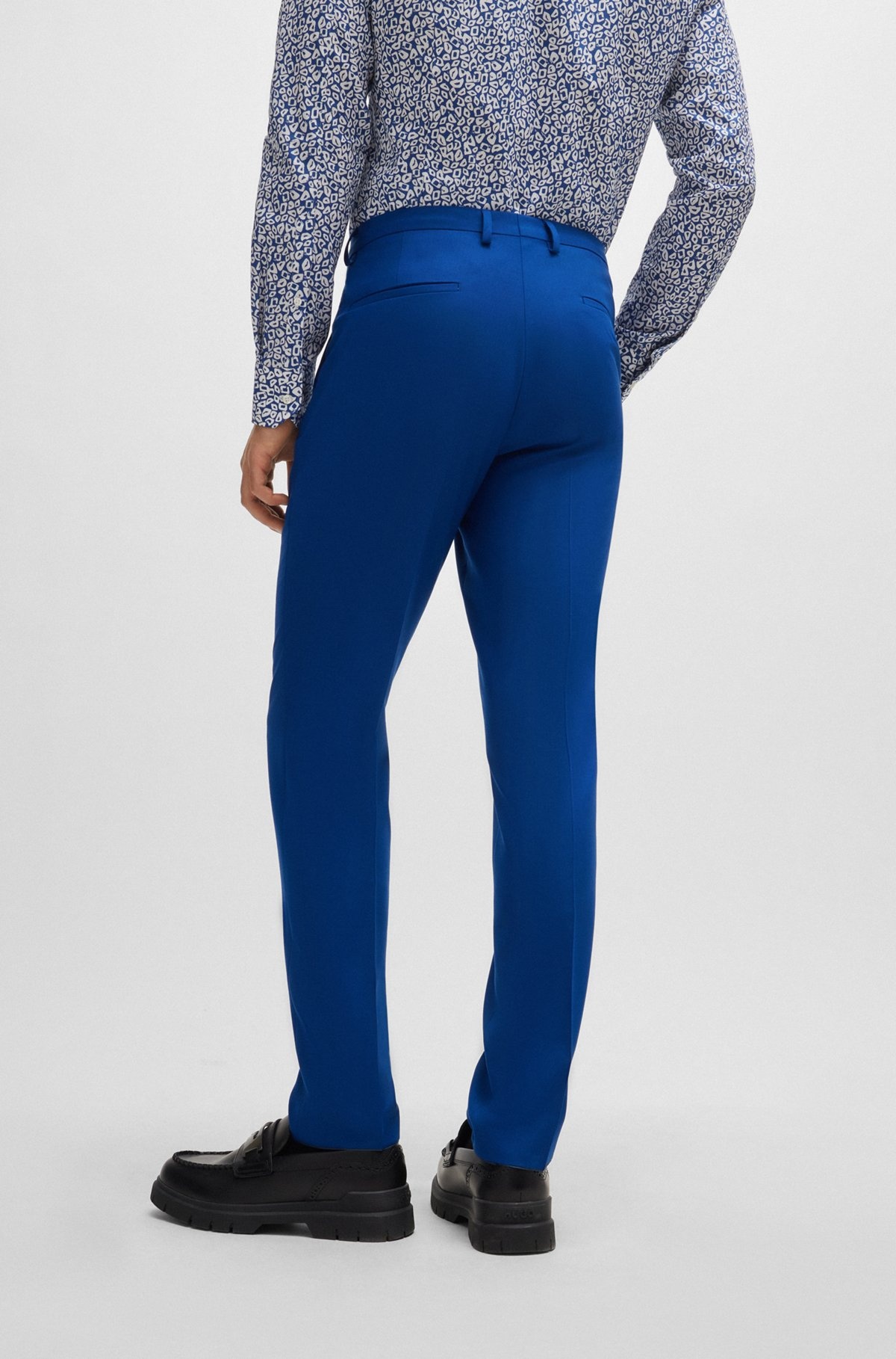 EXTRA-SLIM-FIT TROUSERS IN PERFORMANCE-STRETCH CLOTH - 4