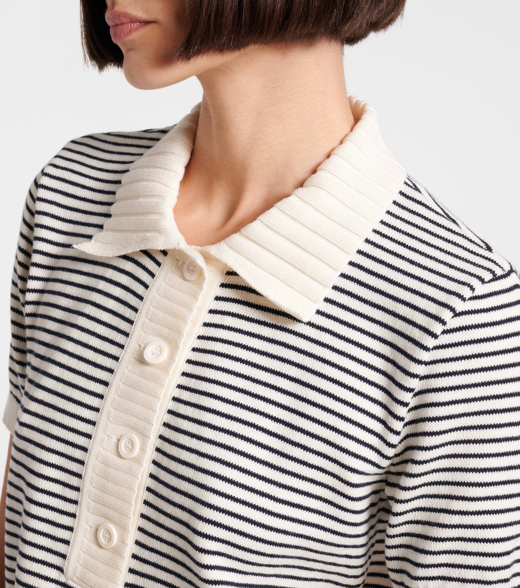Striped cotton polo shirt - 4
