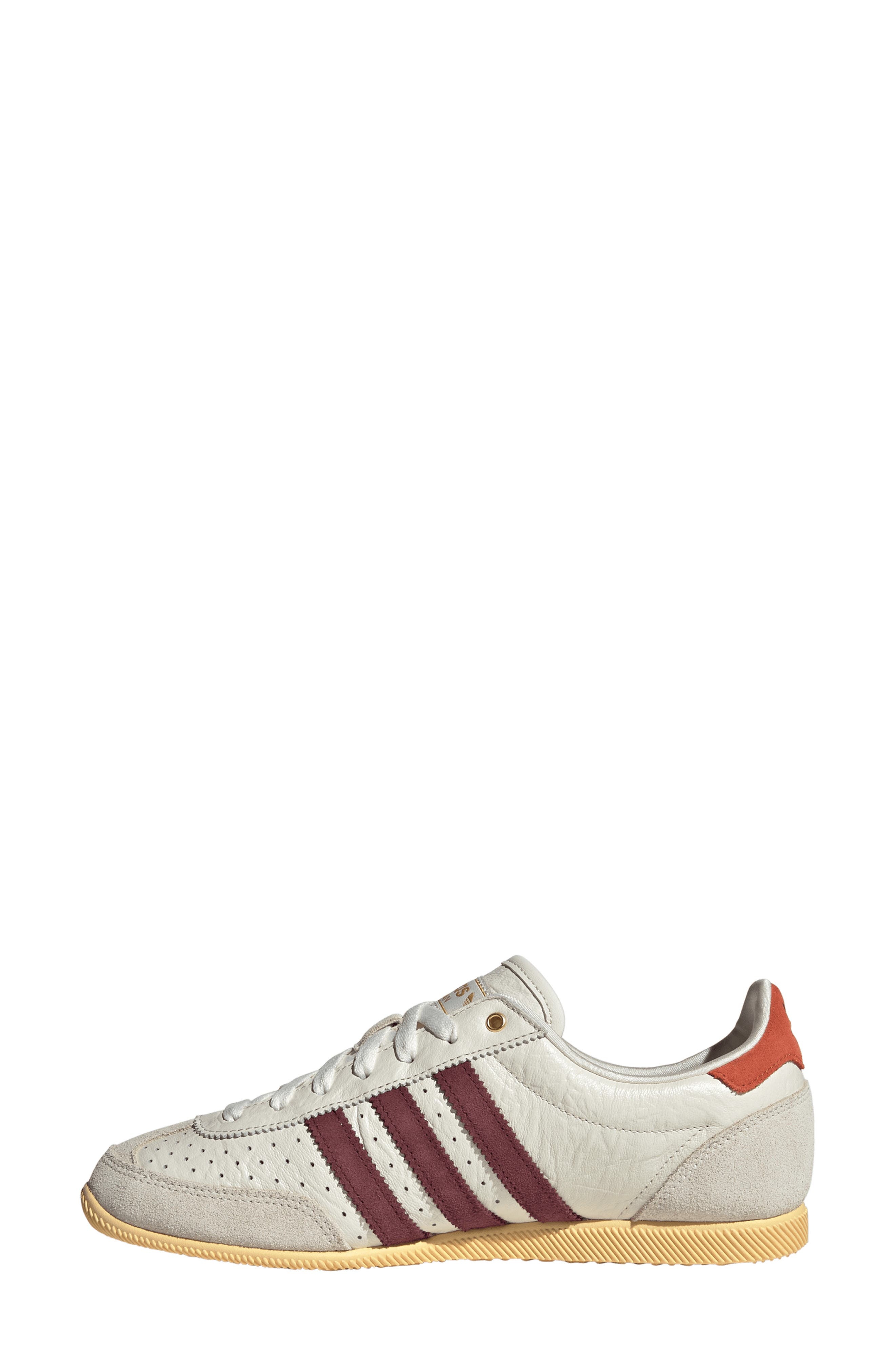 adidas Japan Low Top Sneaker in Off White/Shadow Red/Orange at Nordstrom - 6