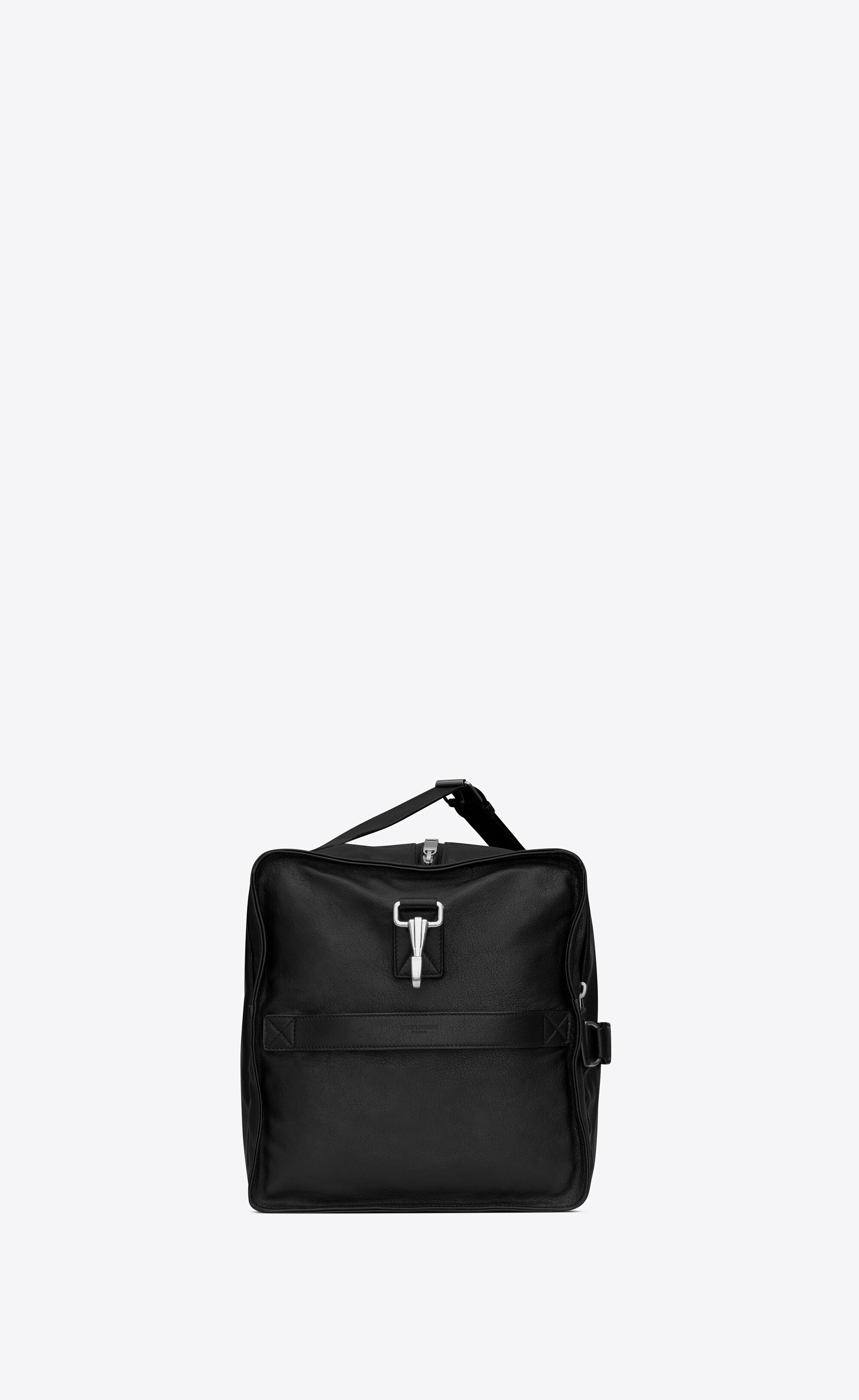 square duffle bag in smooth leather - 3