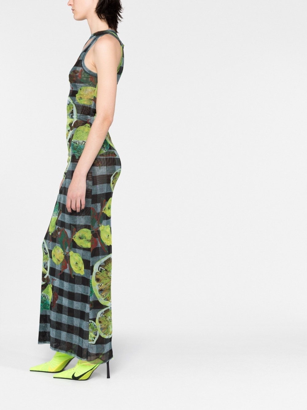 graphic-print maxi dress - 6