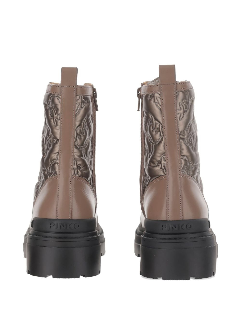 Love Birds-detail lace-up boots - 3