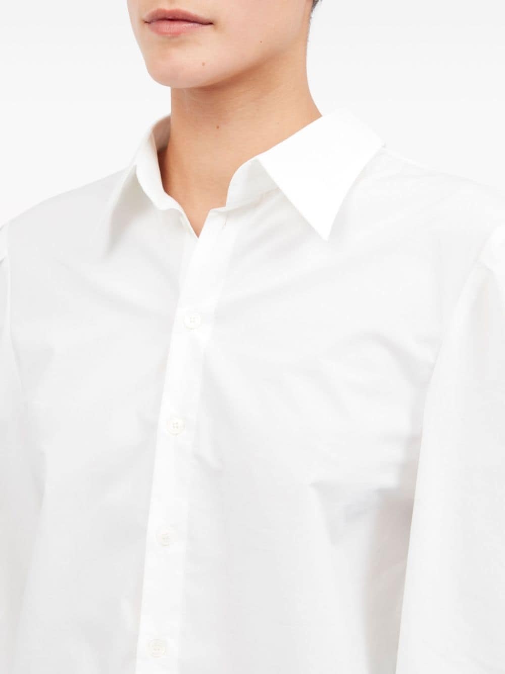 layered cotton shirt - 7