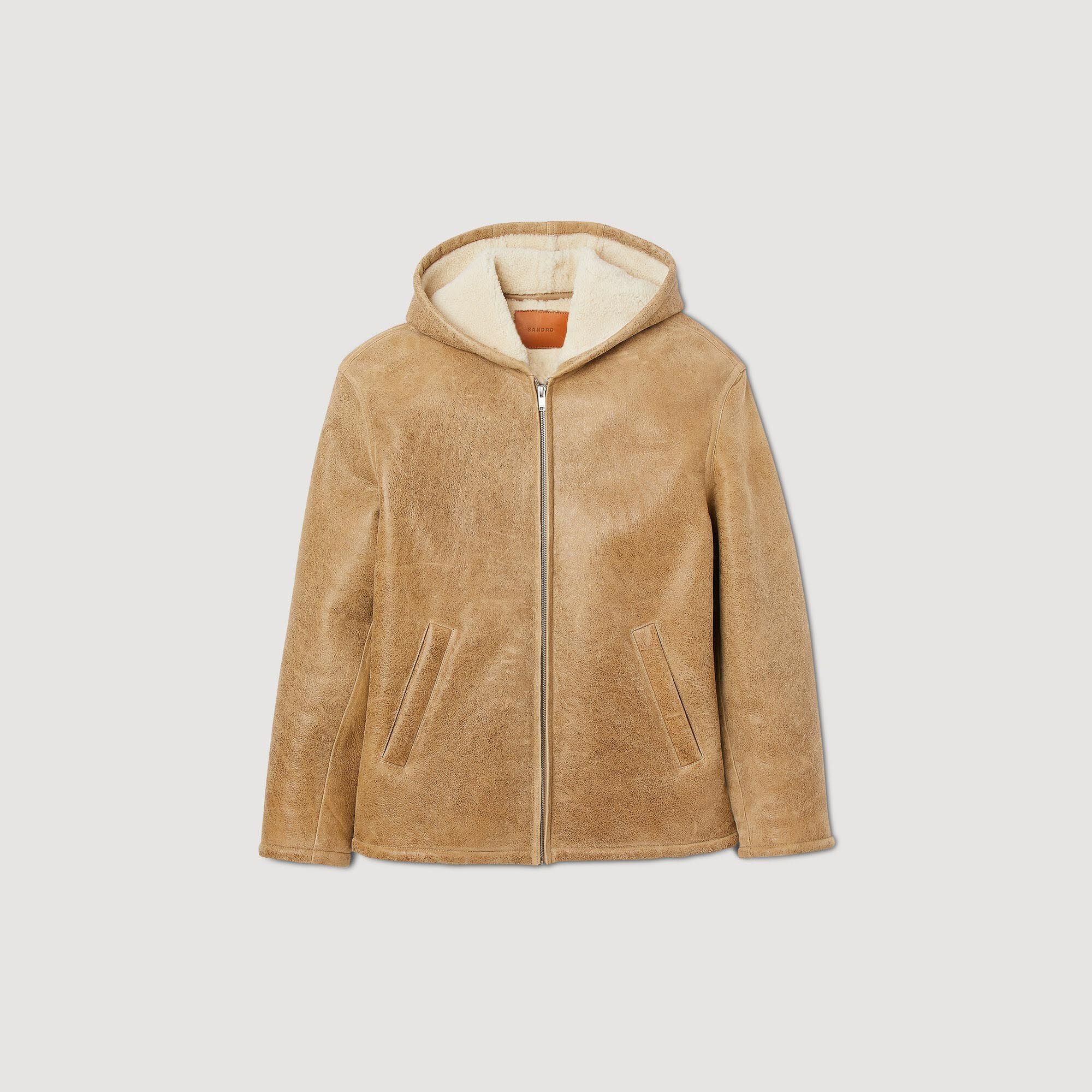 WOOLLEN LEATHER JACKET - 1