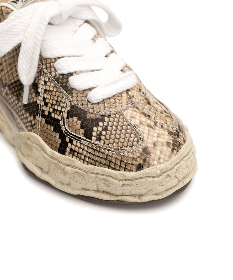 "HERBIE" OG Sole Python Printed Leather Low-top Sneaker 16