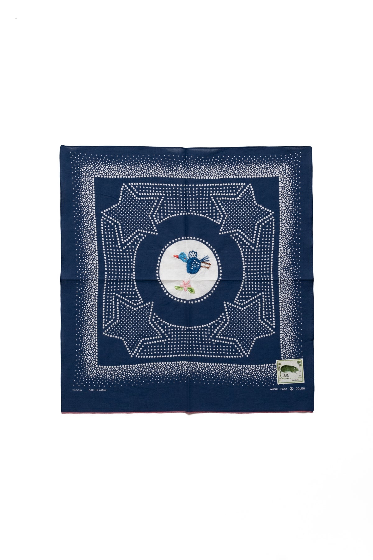 Fastcolor Selvedge Bandana (MAGPIE Embroidery) - 2