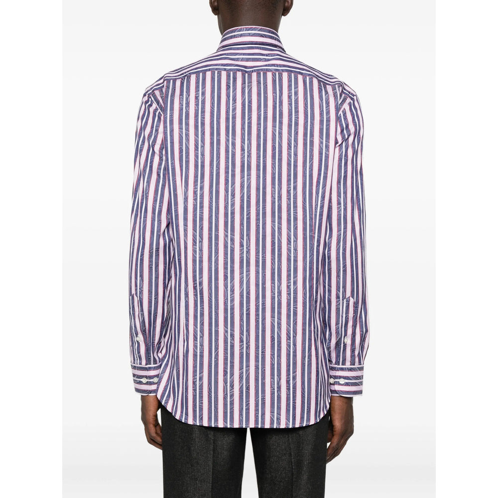 Etro Blue Shirts Men - 4