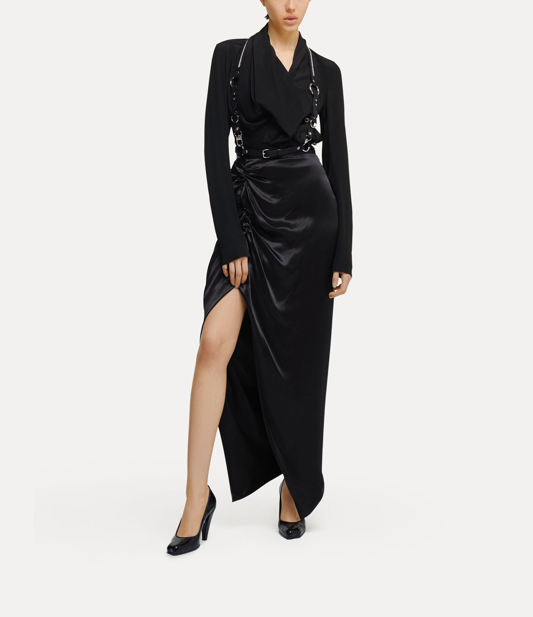 LONG SIDE PANTHER SKIRT - 3