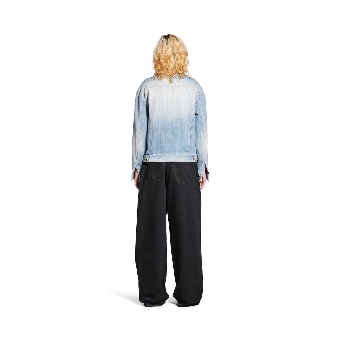 Women's Standing Collar Jacket in Light Blue - 4