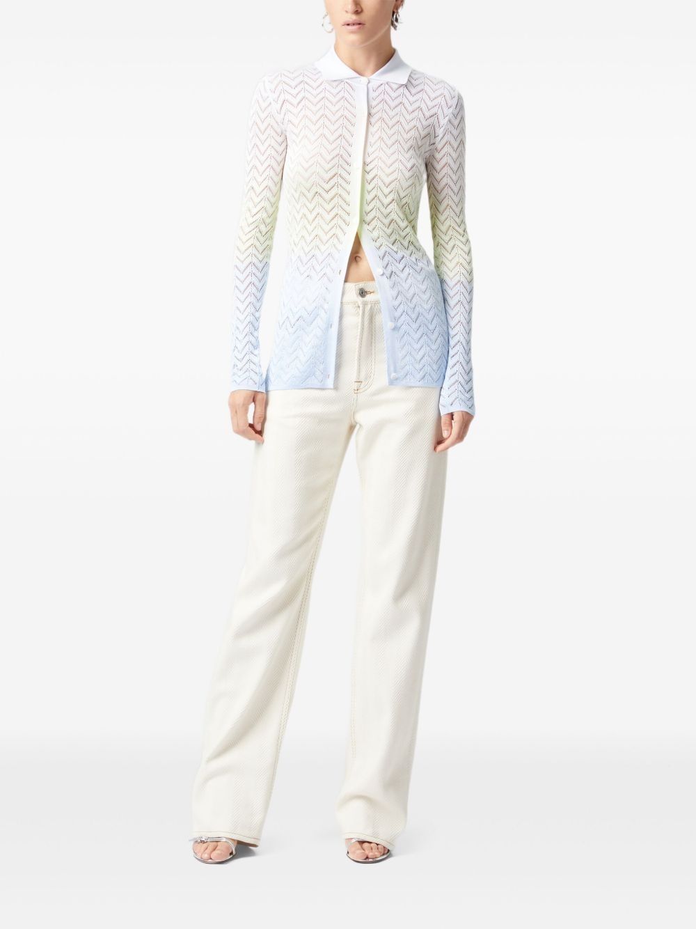 gradient-effect cardigan - 2
