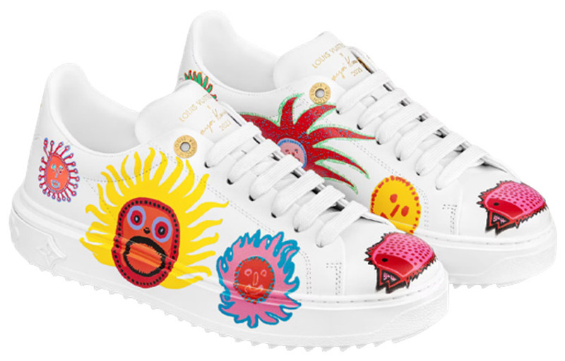 Louis Vuitton (WMNS) LOUIS VUITTON x YK ACADEMY Time Out Sneakers 'White with Icons' 1ABD7Z outlook