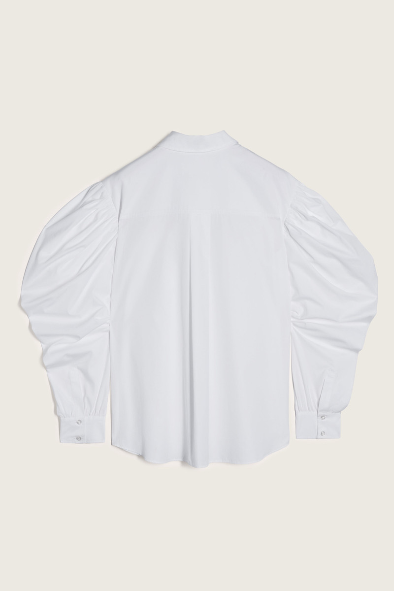 Simone Rocha Beaded Draped Sleeve Masculine Shirt outlook