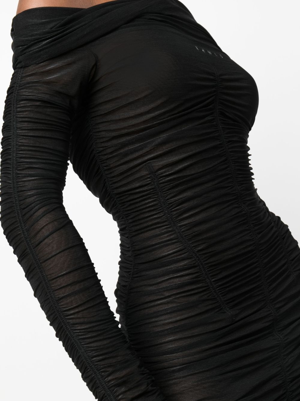 Ocilia asymmetric ruched minidress - 5