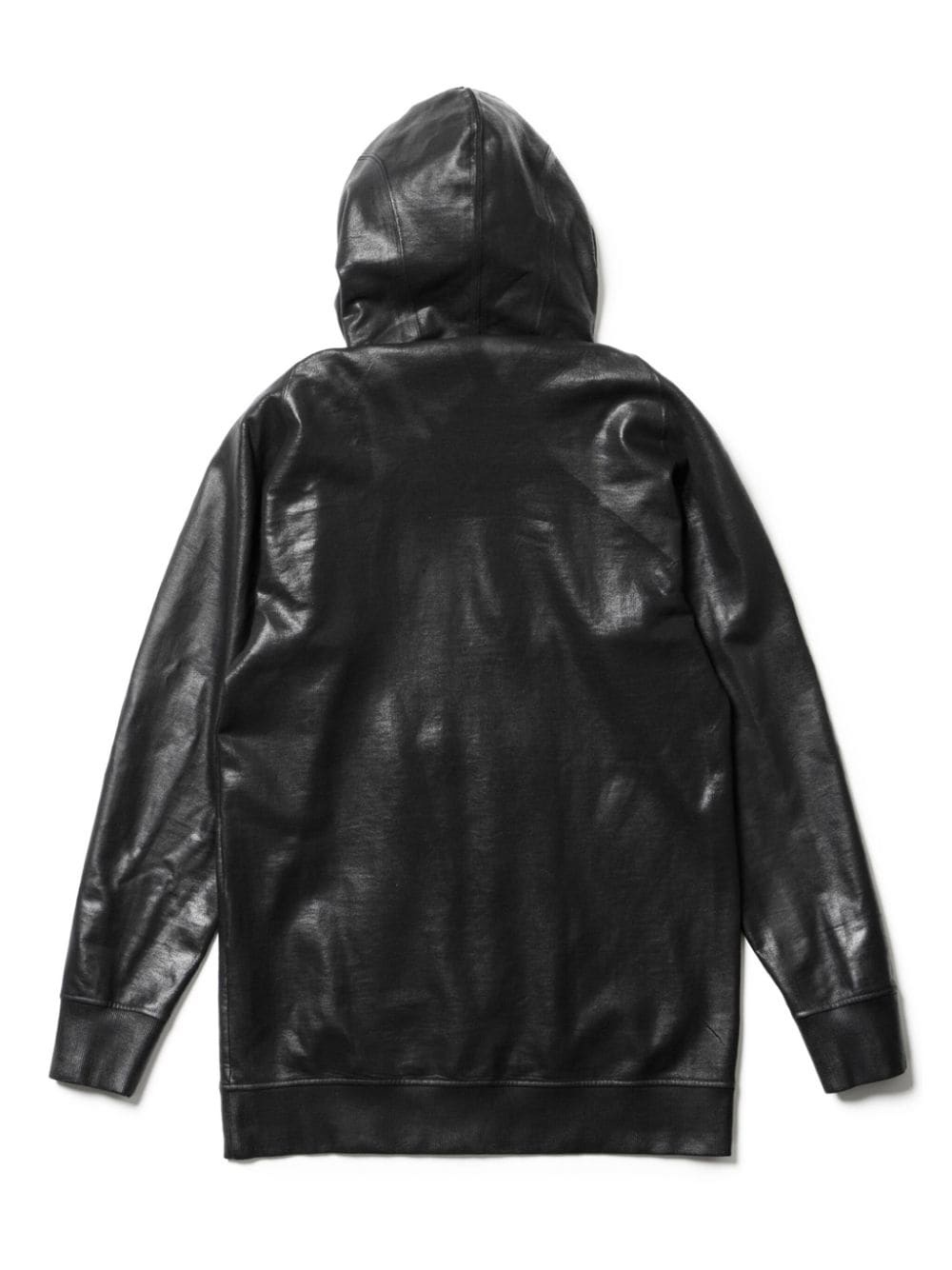 coated finish hooded jacket - 7