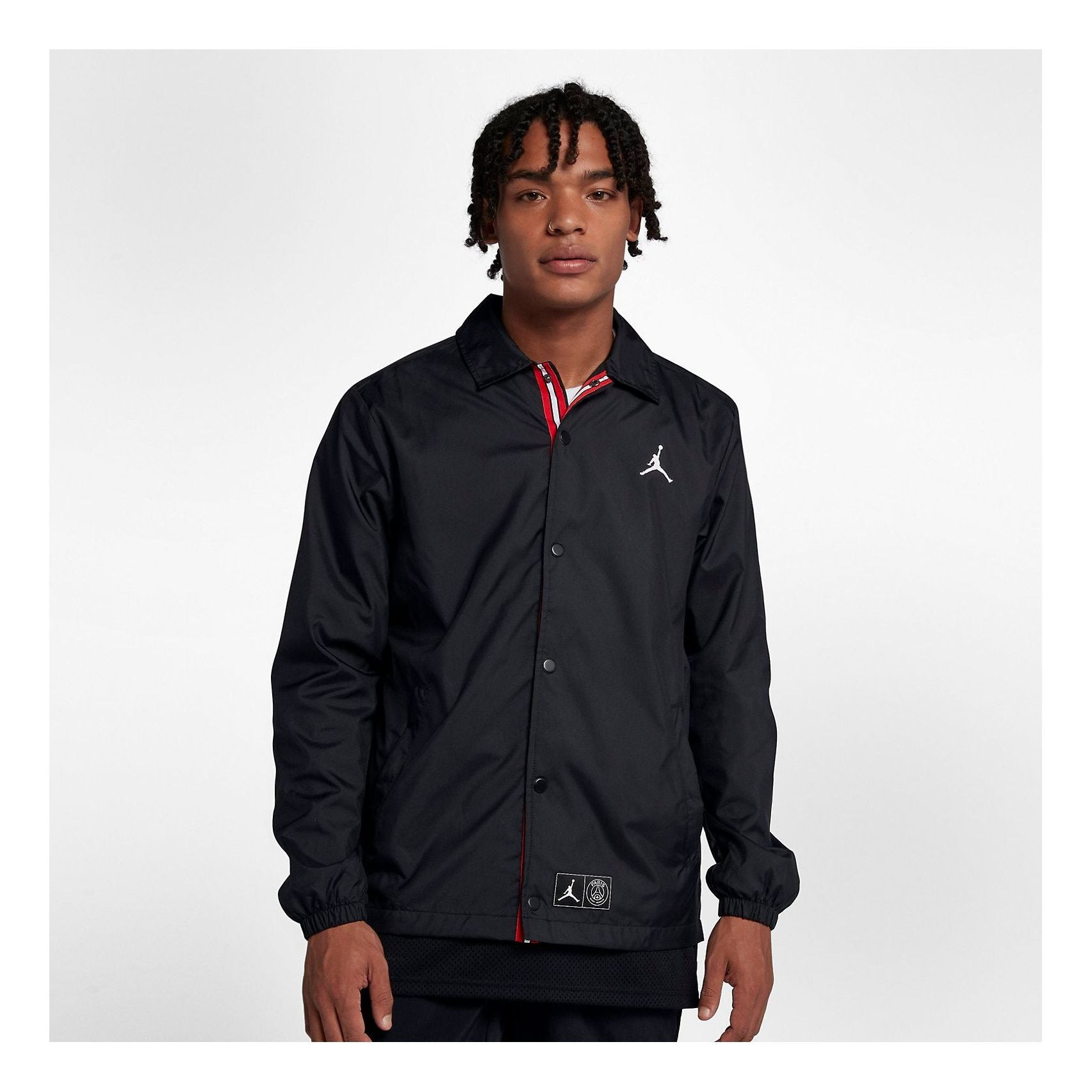 Air Jordan Coach Jacket x Paris SaintGermain 'Black White' BQ4213-010 - 2