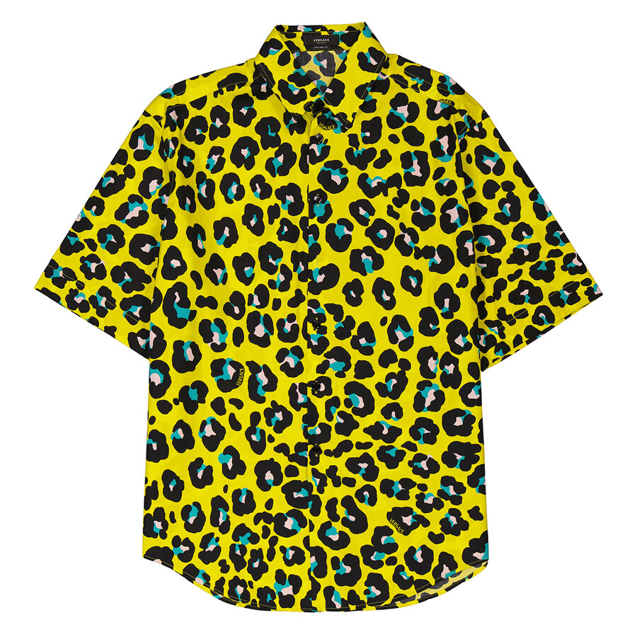 Versace Short Sleeve Animal Print Shirt - 5