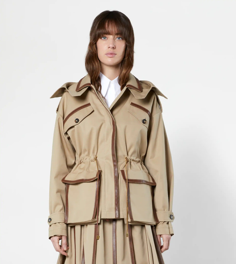 SHORT PARKA - BEIGE 5