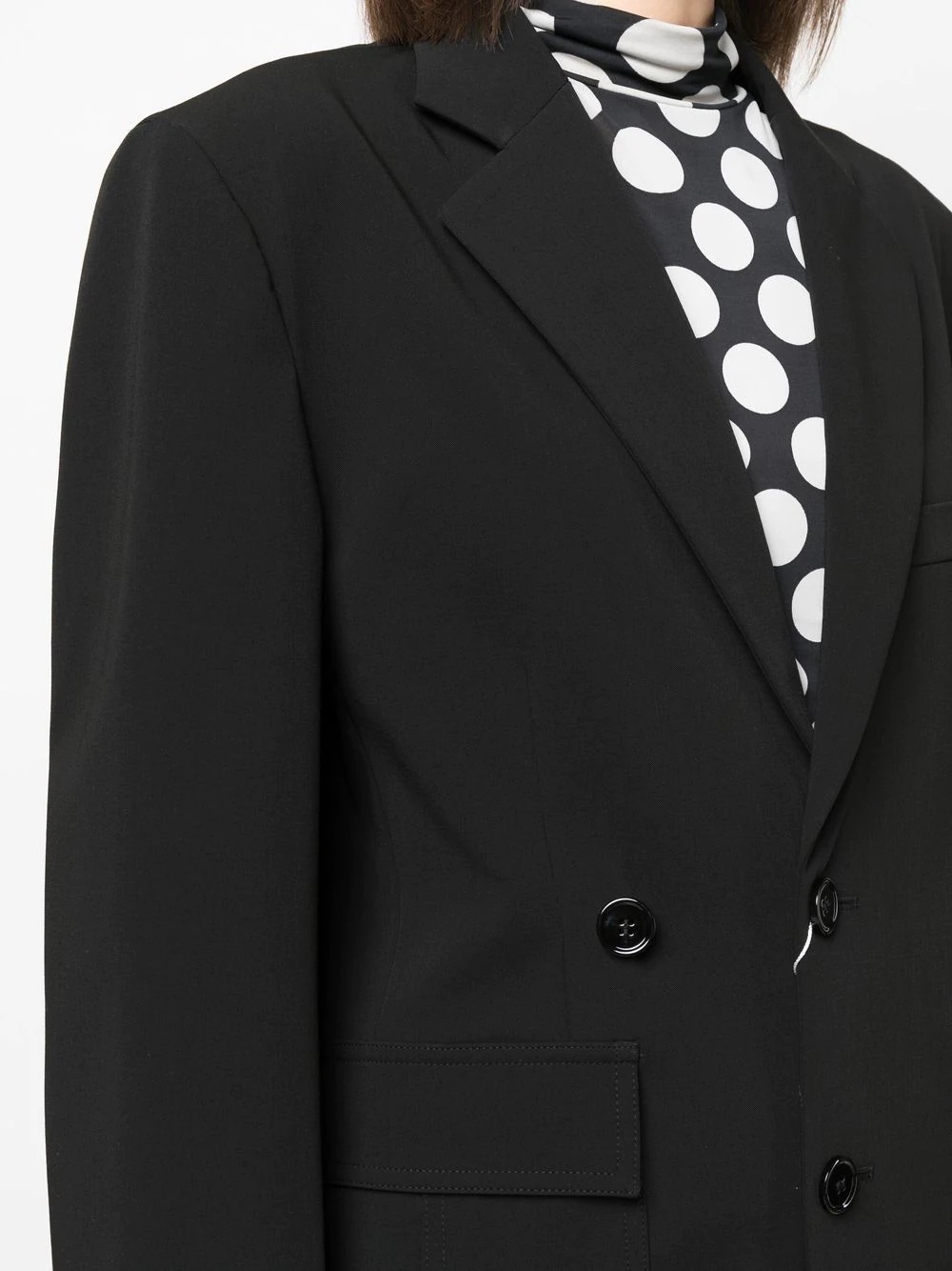 overize single-breasted blazer - 5