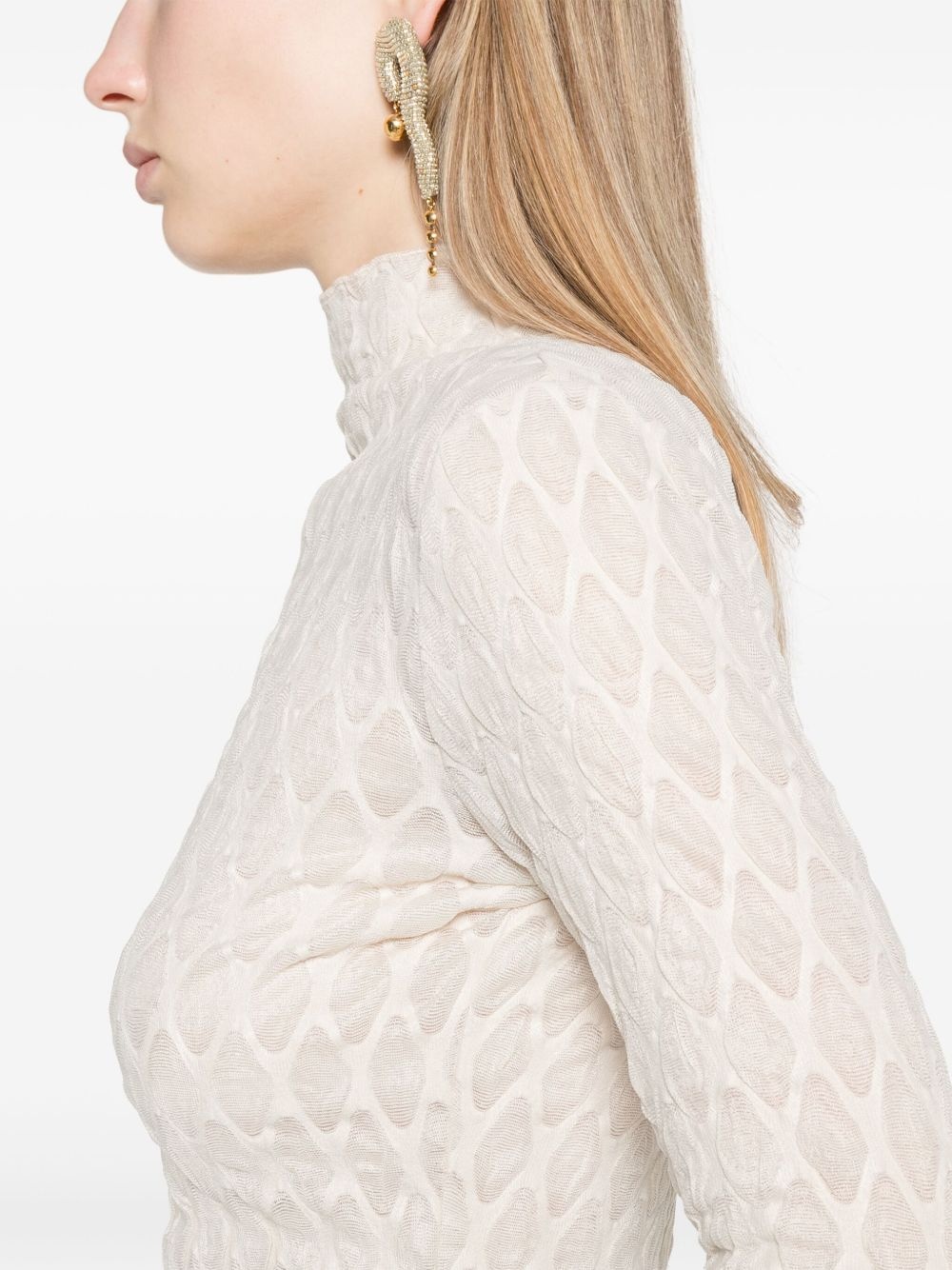 Sissil  textured jersey top - 5
