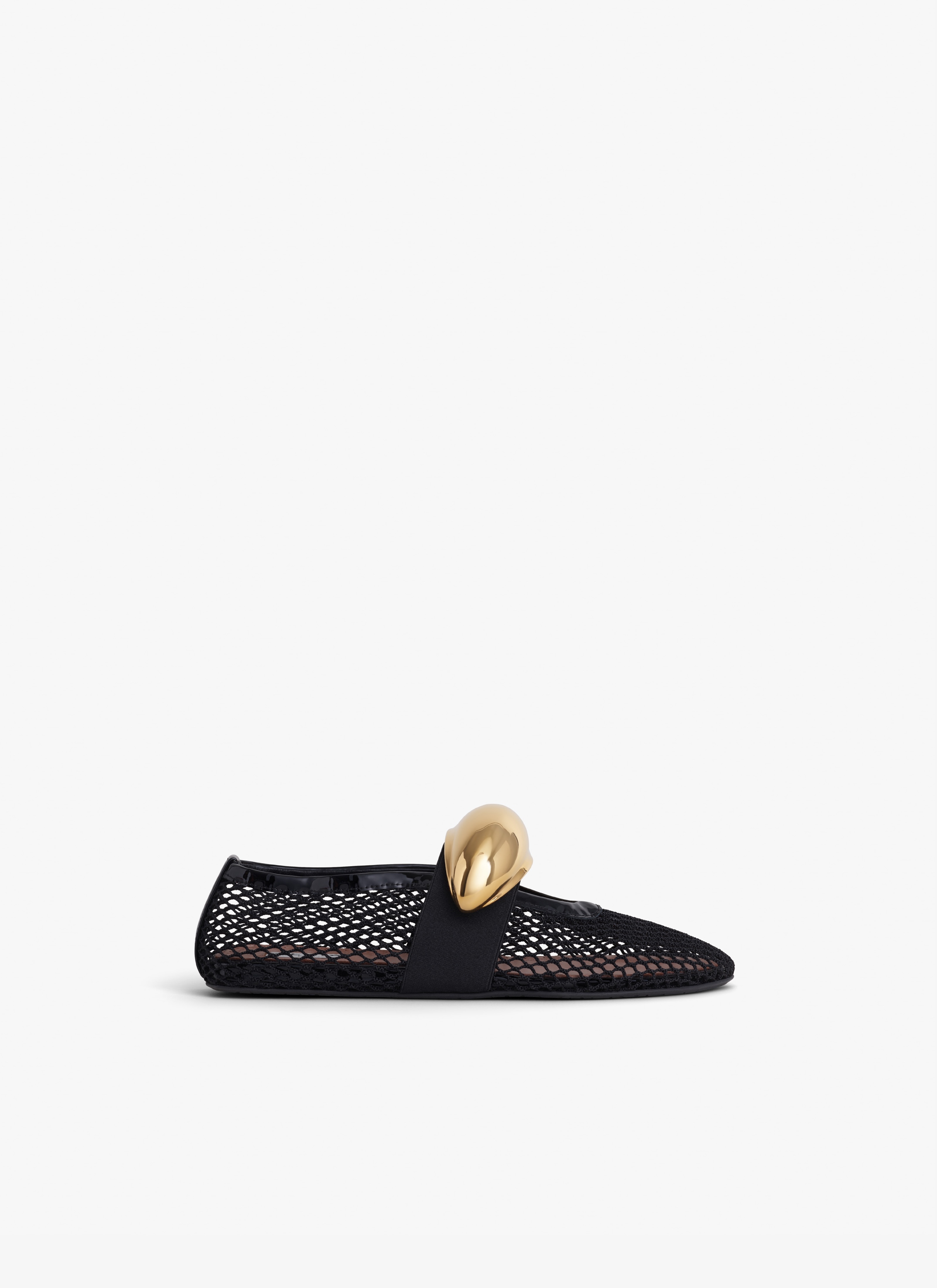 Alaïa BALLET FLATS JEWEL IN FISHNET | REVERSIBLE