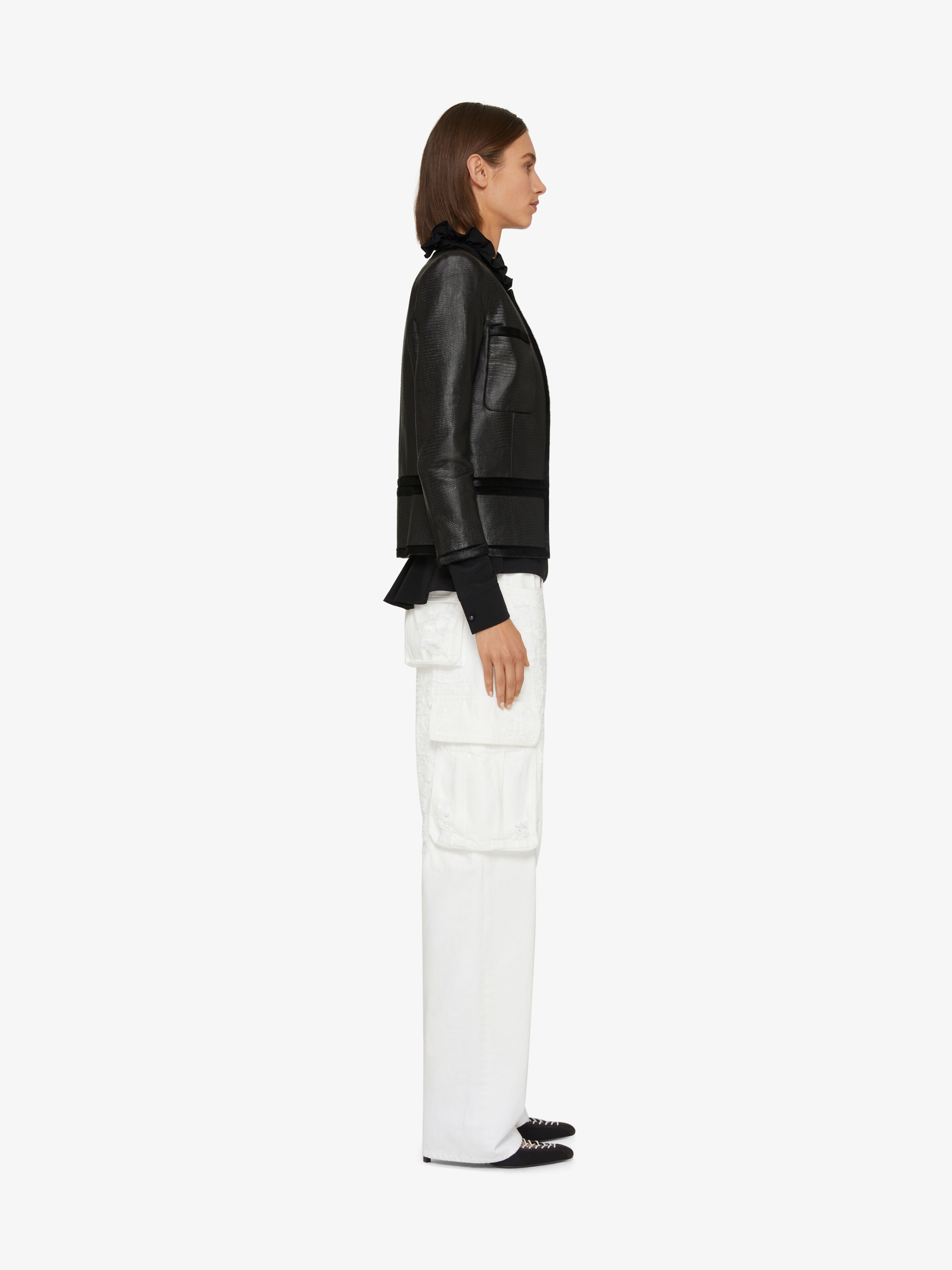 OVERSIZED CARGO PANTS IN DENIM - 3