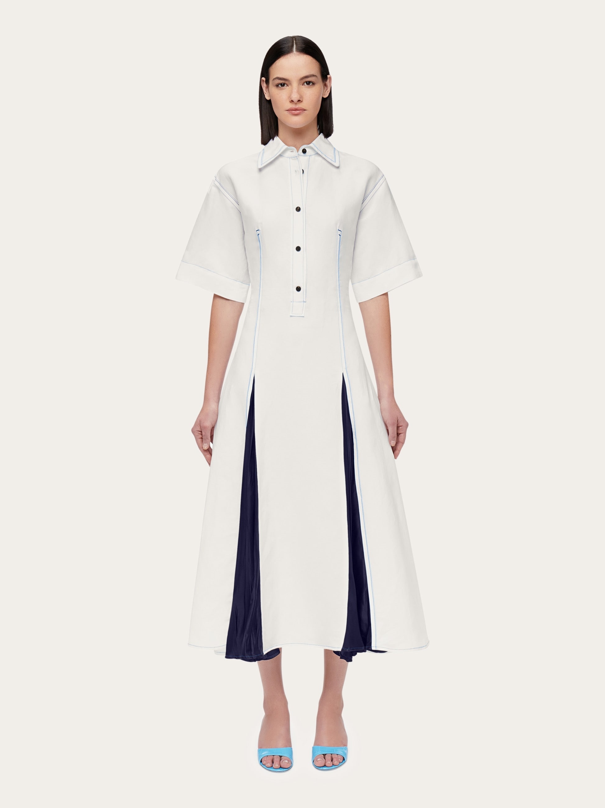 Long dress with inlays - 2