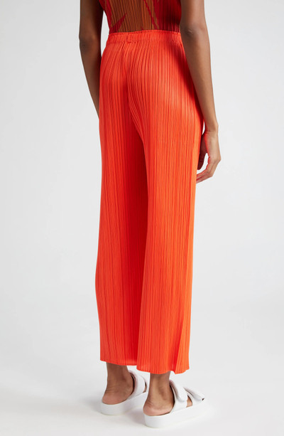 Pleats Please Issey Miyake Monthly Colors April Crop Wide Leg Pants outlook