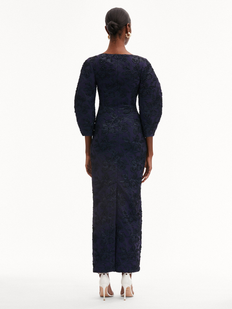 금속 오리치드 JACQUARD COLUM GOWN 3