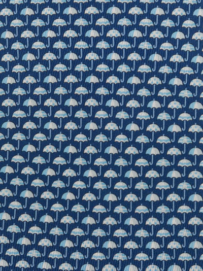 Salvatore Ferragamo umbrella print tie outlook