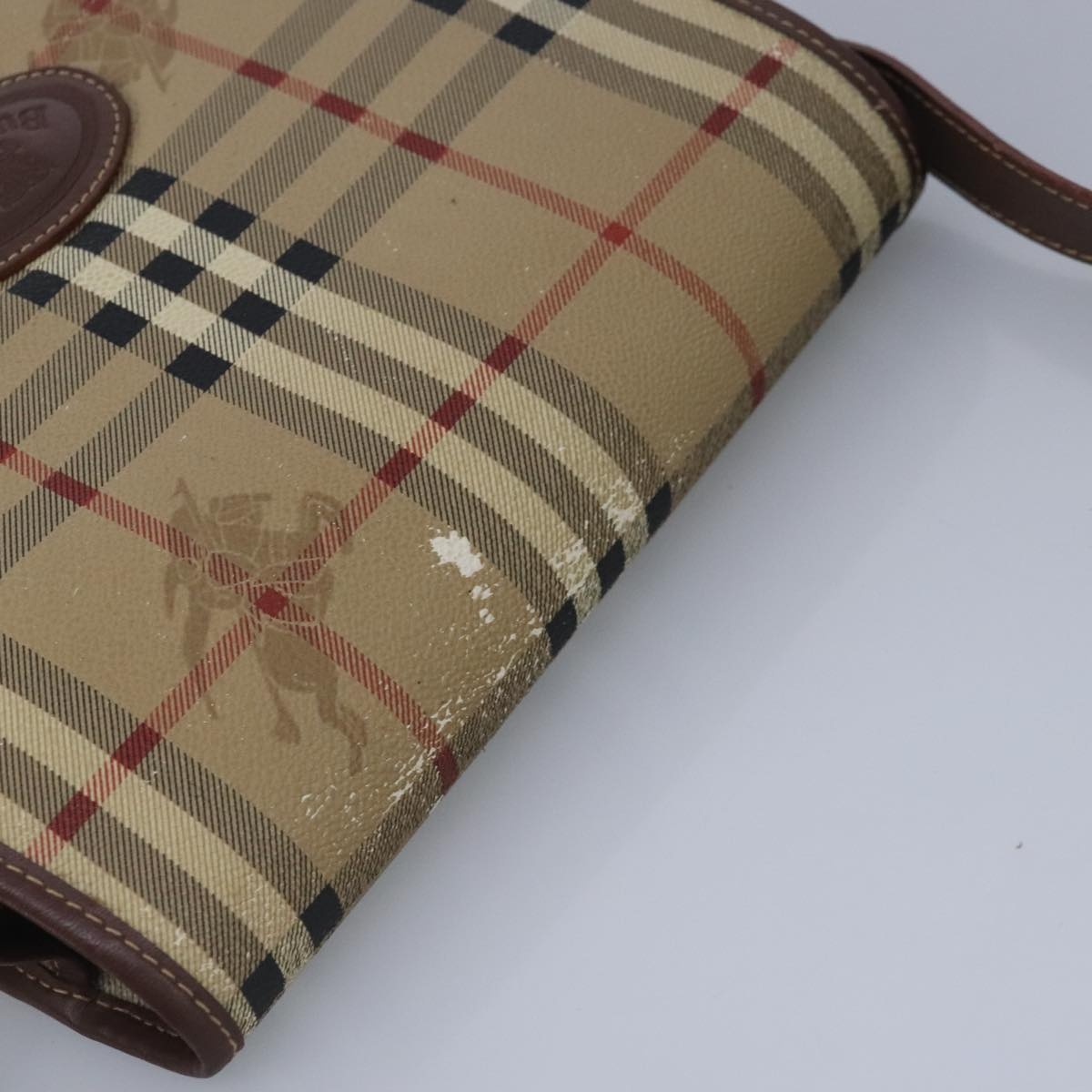 Burberry Nova Check Shoulder Bag Leather Beige - 6
