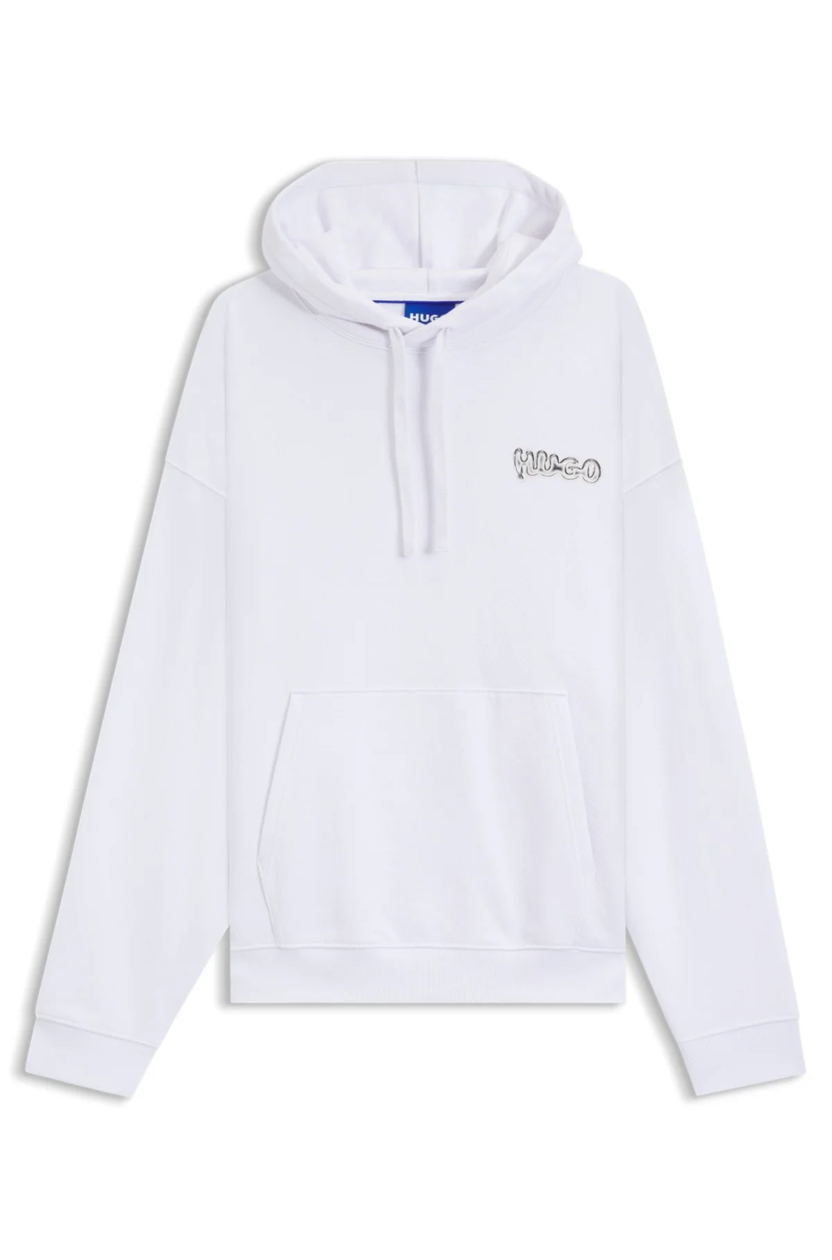 LOGO-PRINT HOODIE IN COTTON TERRY - 1