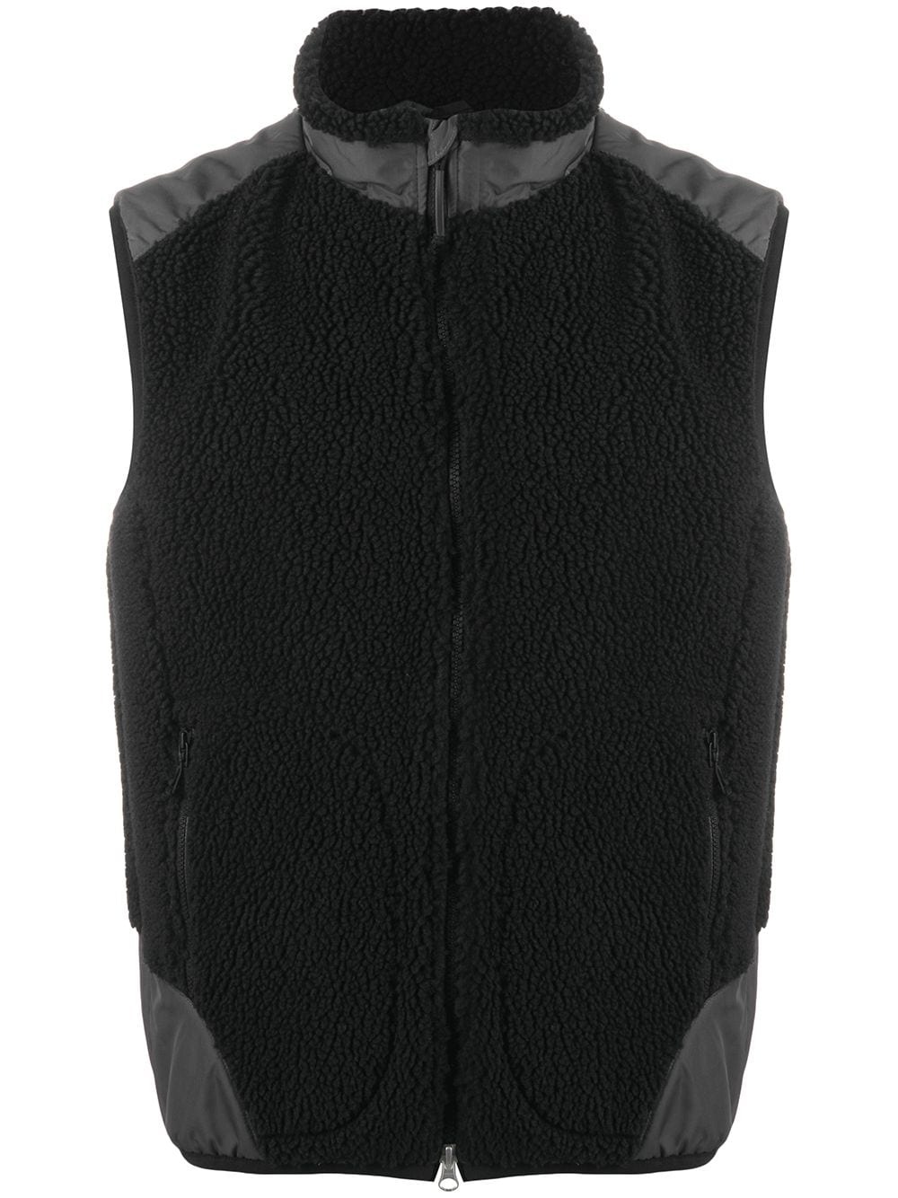 faux-shearling panelled gilet - 1