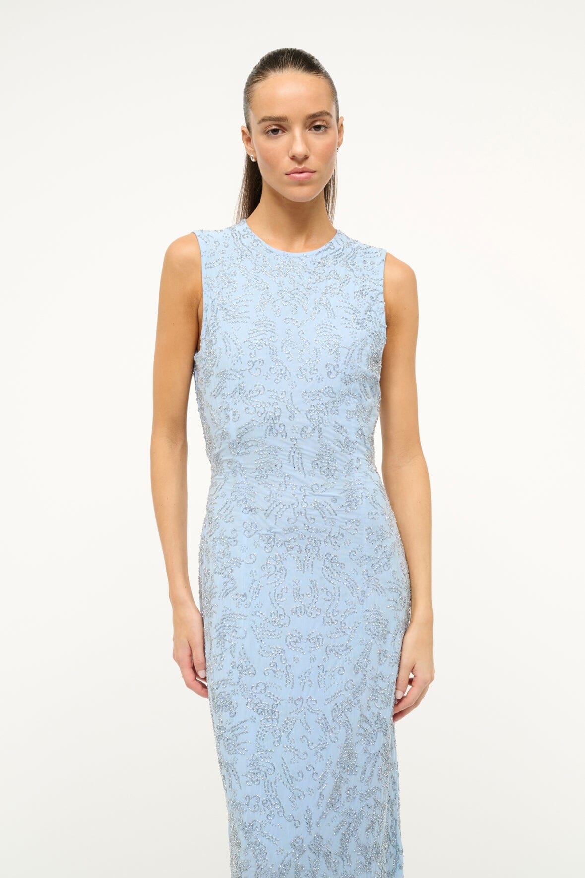 STAUD COMO DRESS PERIWINKLE - 3