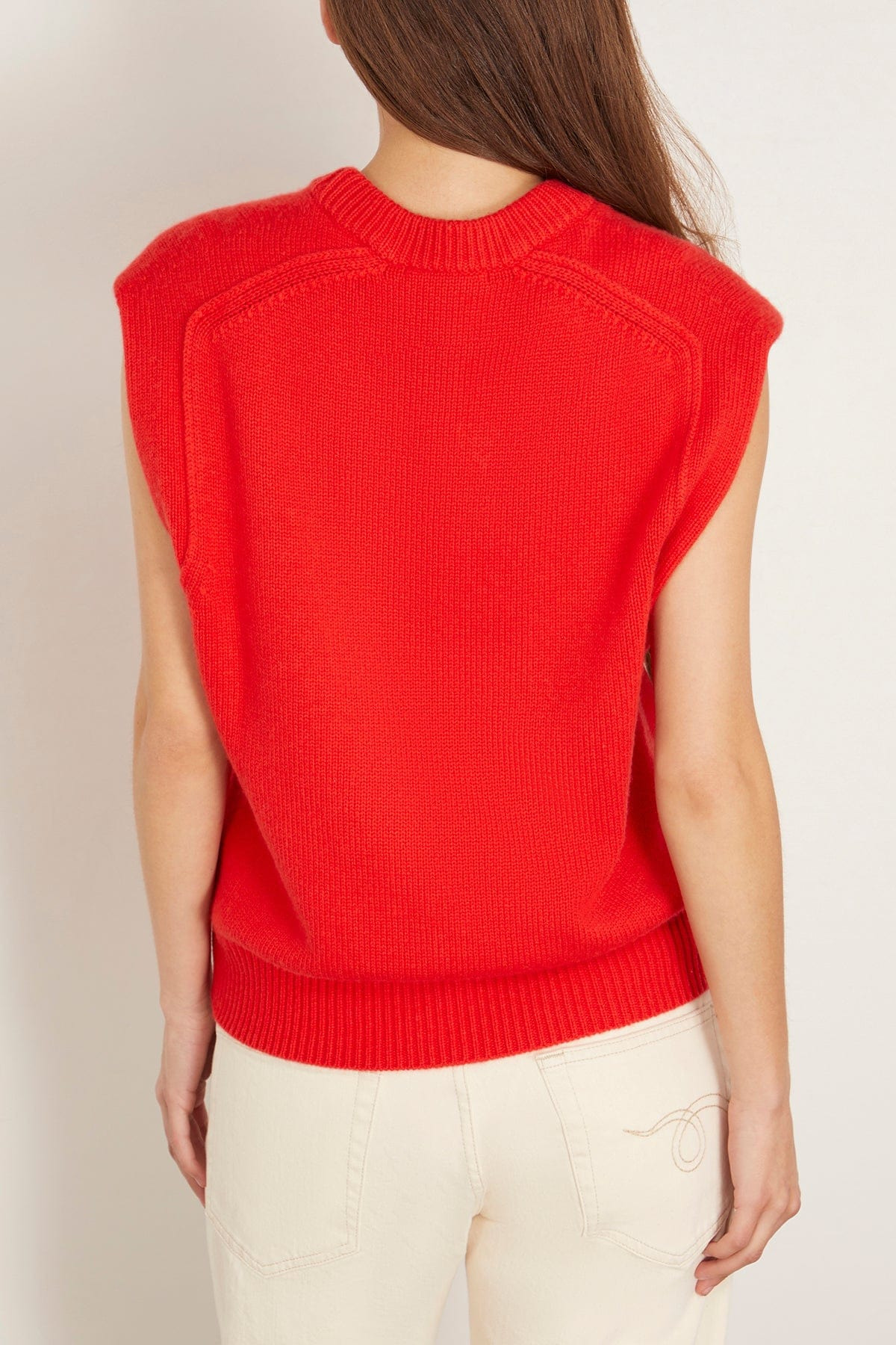 Mari Sleeveless Boxy Top in Chili - 4