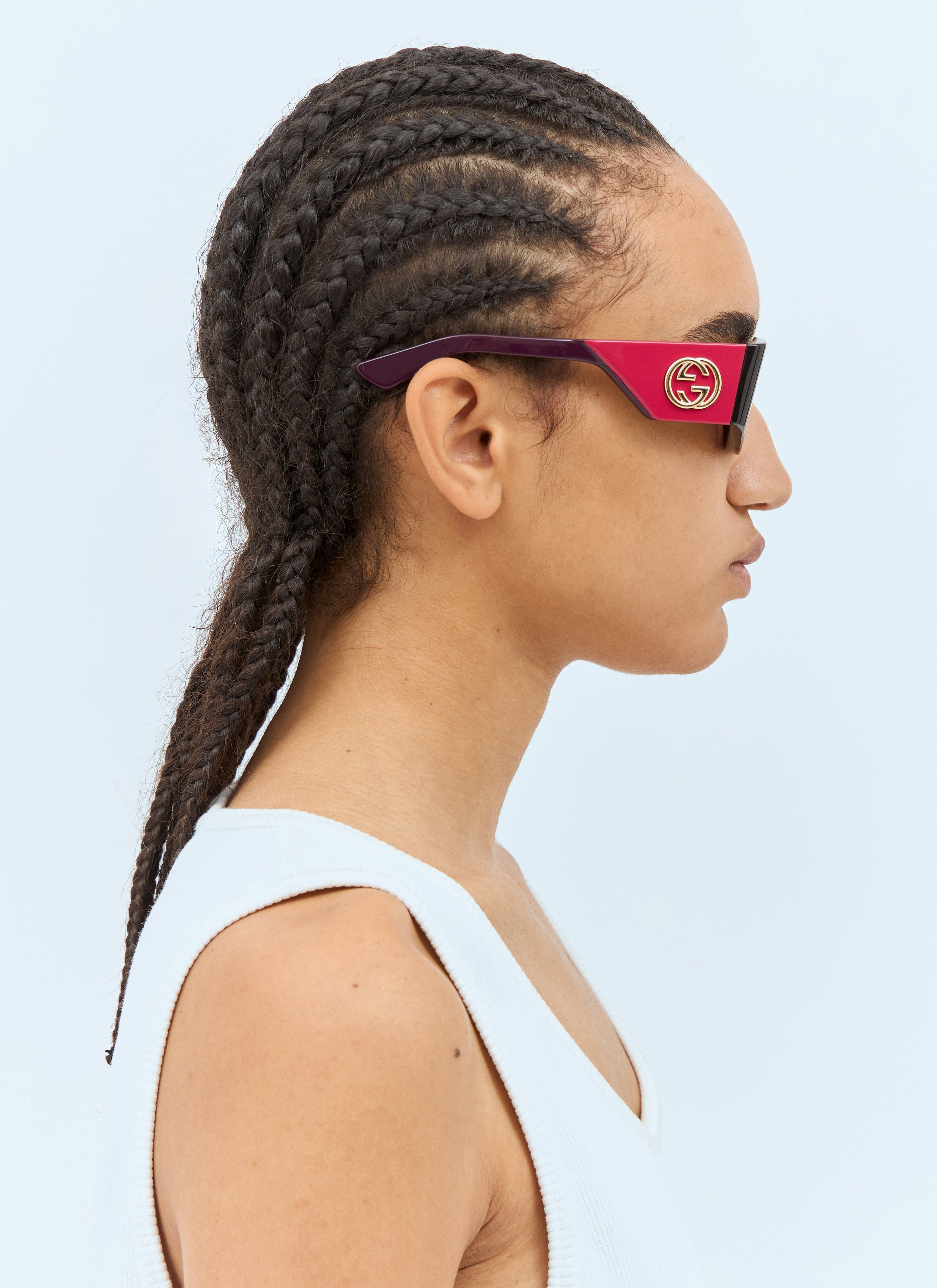Gucci Women Rectangular Frame Sunglasses - 2