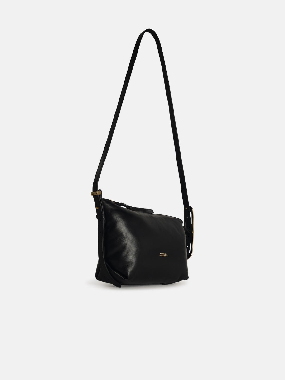 'LEYDEN' MINI BLACK LEATHER CROSSBODY BAG - 2