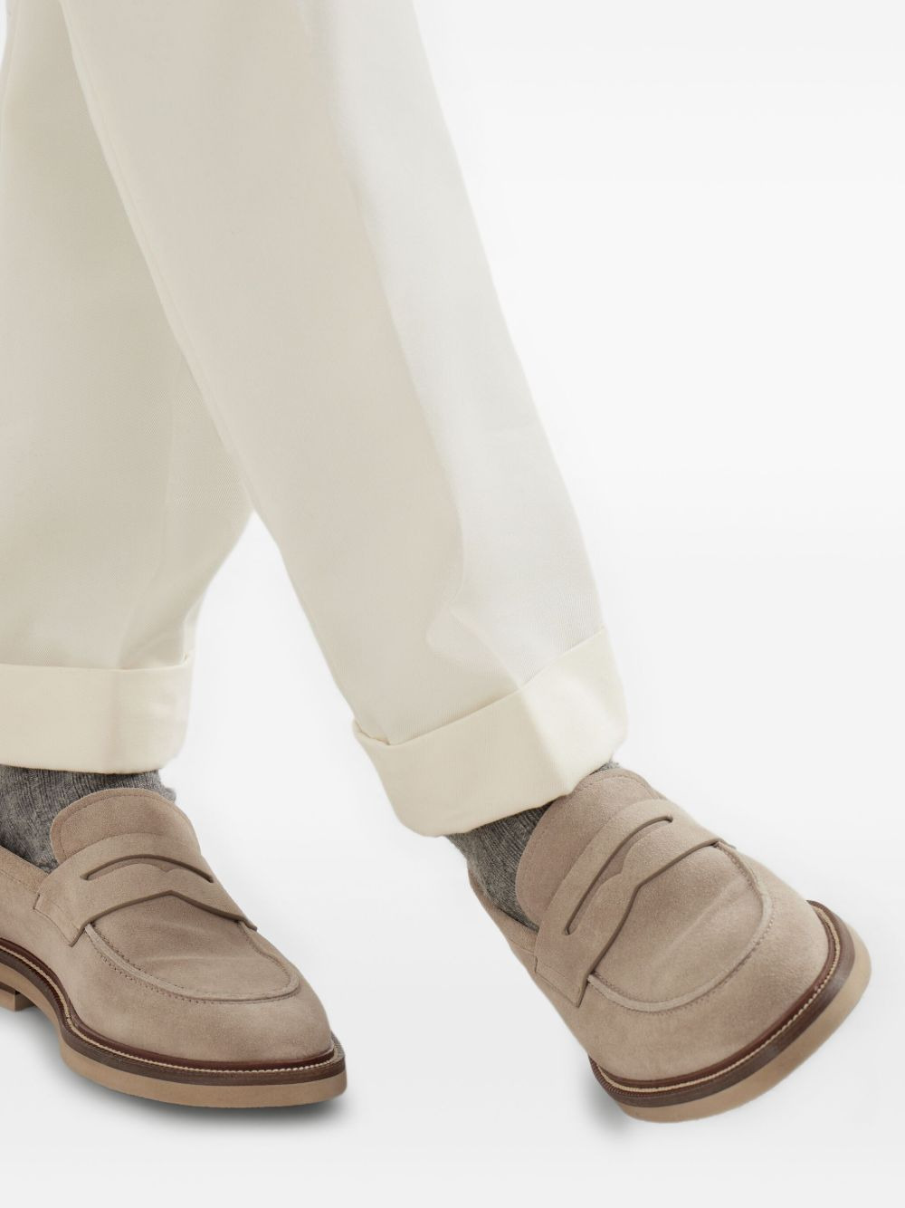 penny-suede loafers - 5