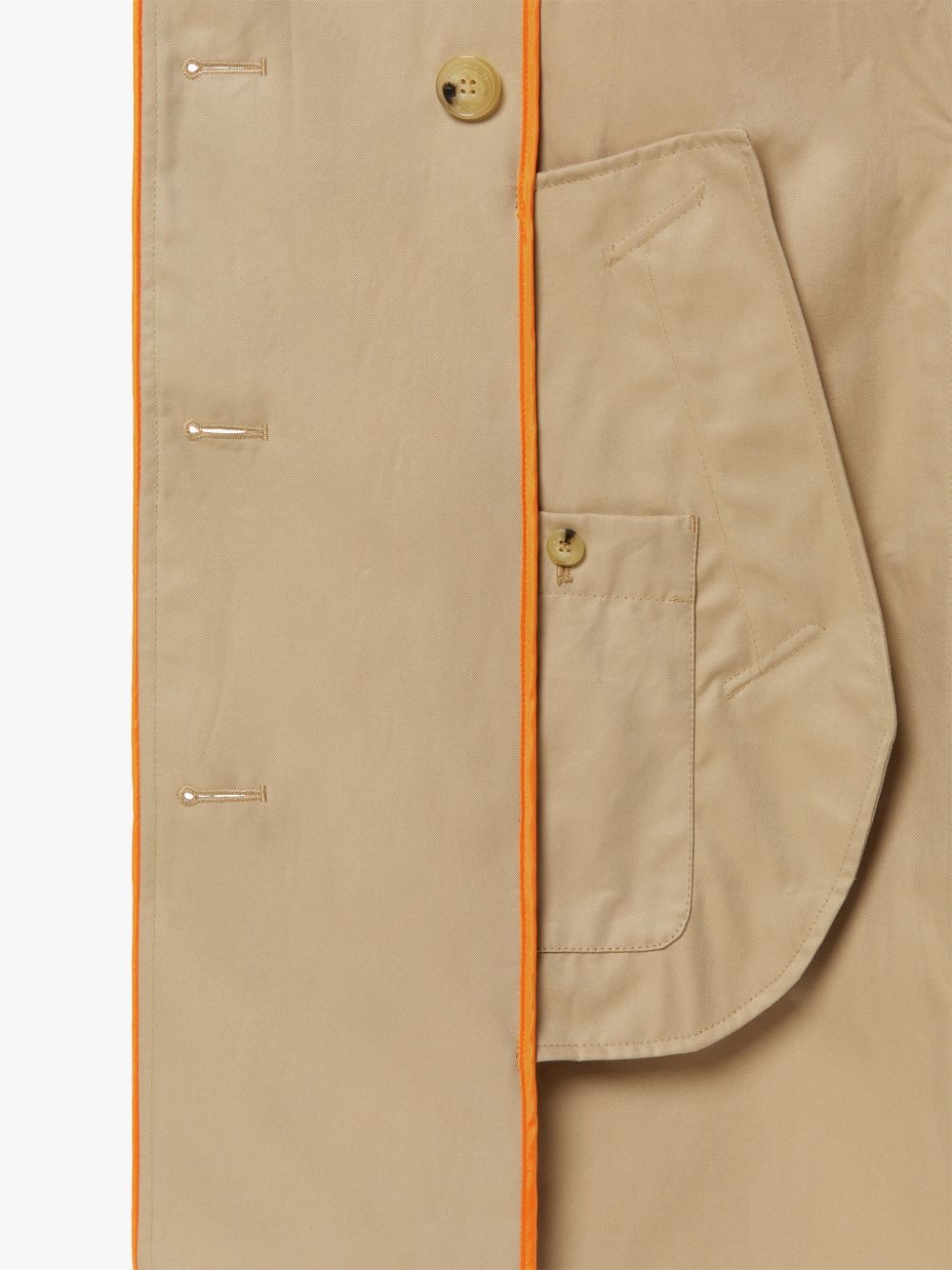 NORRIE HONEY & ORANGE COTTON TRENCH COAT | LMT-009 - 6