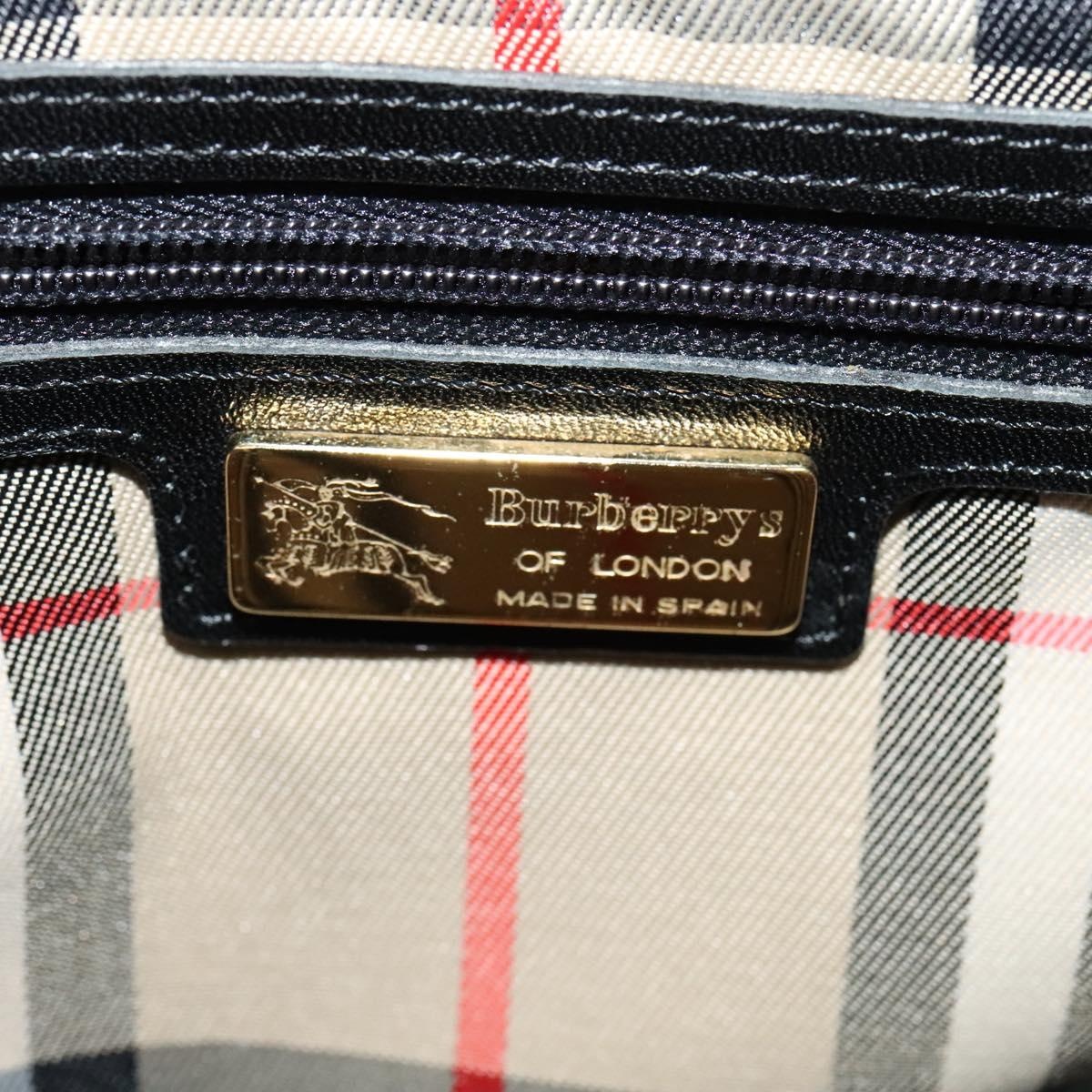 Burberry Hand Bag Leather Black - 11