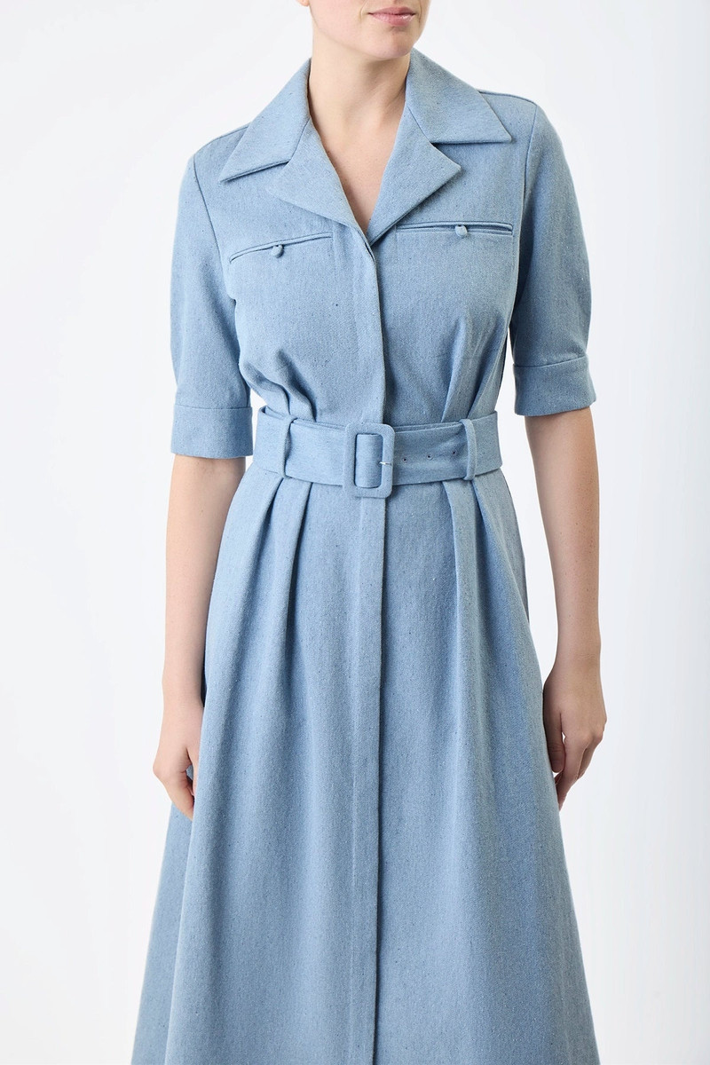 Simone Dress in Upcycled Denim 6
