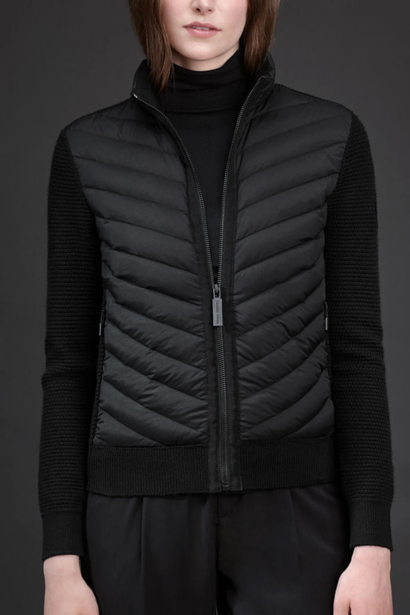 Canada Goose WOMEN'S HYBRIDGE KNIT DOWN JACKET BLACK LABEL outlook