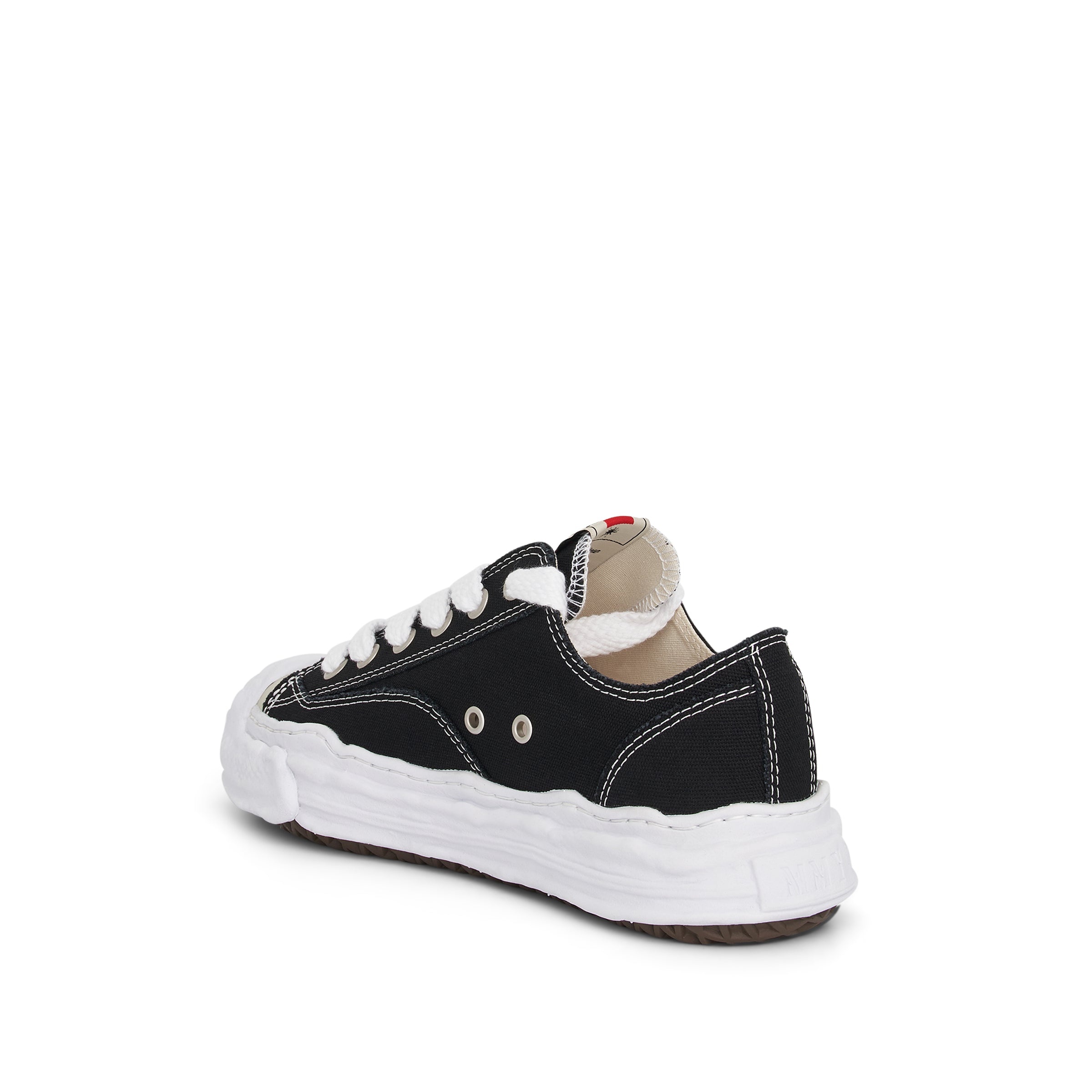 Hank OG Low Top Sneaker in Black/White - 3