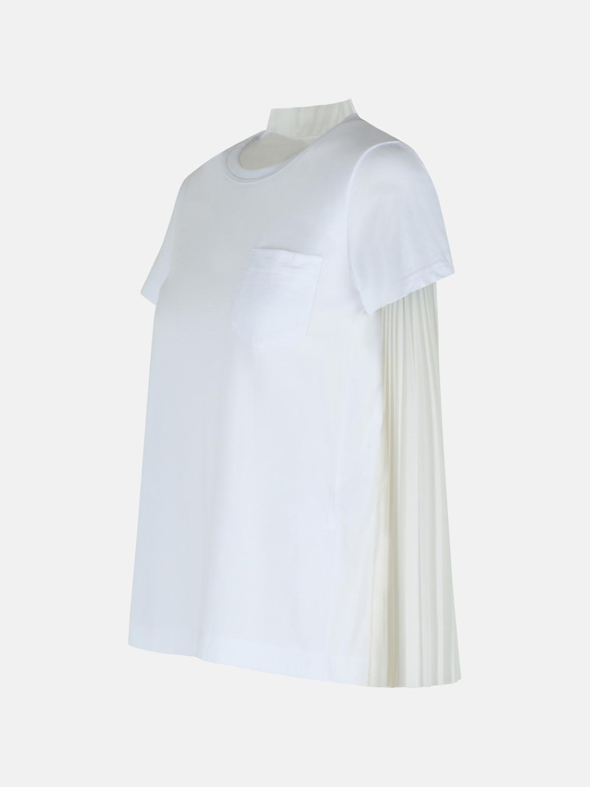 WHITE COTTON T-SHIRT - 2